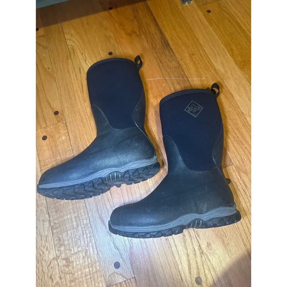 Muck Boot Company Kids Size 4 Tall Waterproof Neoprene Rubber Boots Black